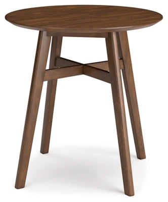 Mesa de comedor Lyncott de altura de mostrador y 4 taburetes