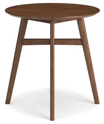 Mesa de comedor Lyncott de altura de mostrador y 4 taburetes