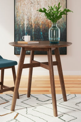 Mesa de comedor Lyncott de altura de mostrador y 4 taburetes