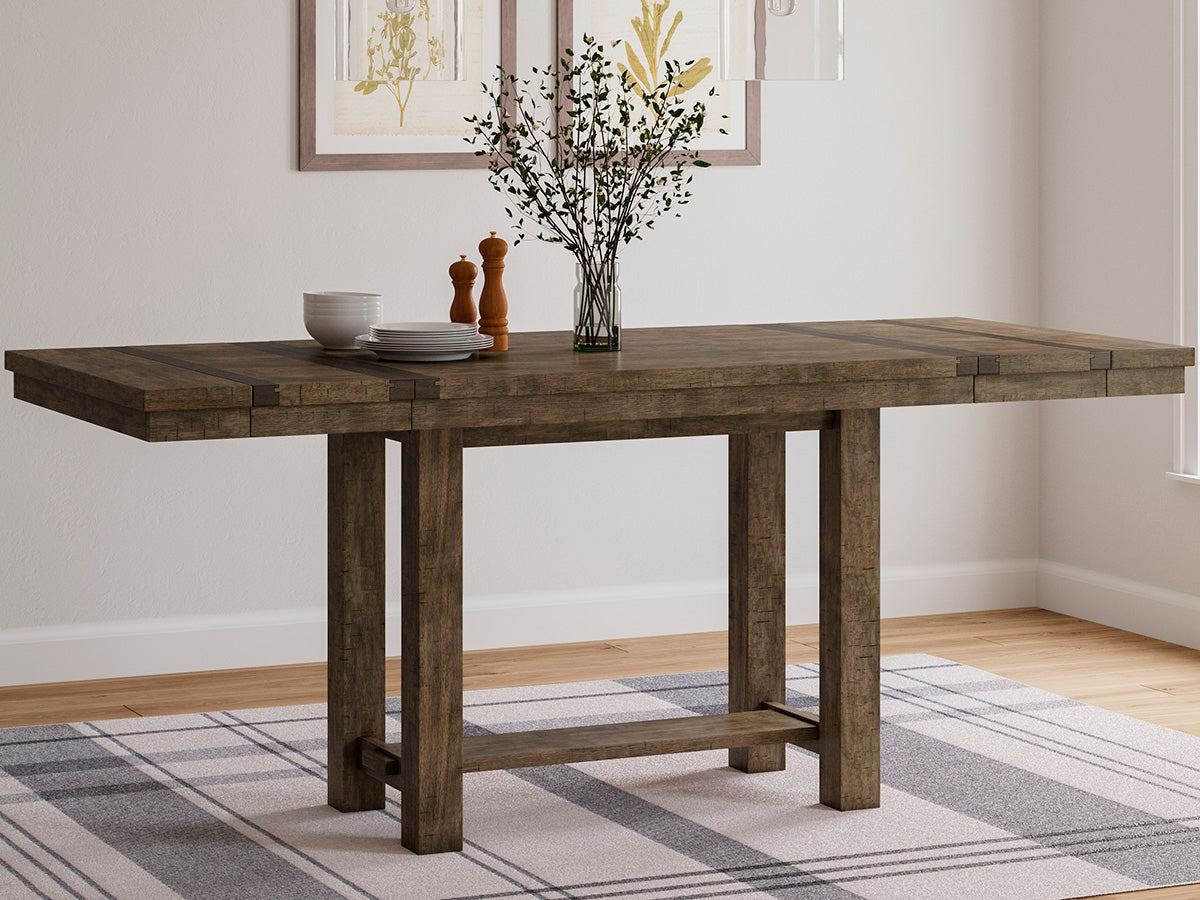 Mesa extensible de comedor de altura de mostrador Moriville