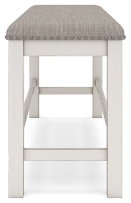 Robbinsdale Counter Height Dining Table, 4 Barstools and Bench