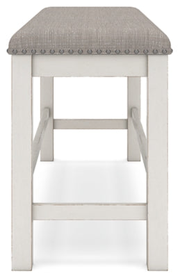 Robbinsdale Counter Height Dining Table, 4 Barstools and Bench