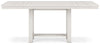 Mesa extensible de comedor Robbinsdale de altura de mostrador