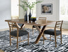 Mesa de comedor Steenlage y 4 sillas