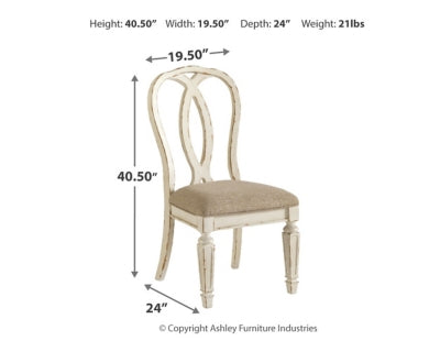 Silla de comedor Realyn (juego de 2)