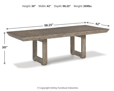 Mesa extensible de comedor Langford