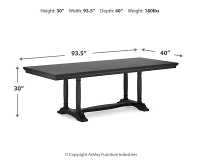 Mesa extensible de comedor Welltern