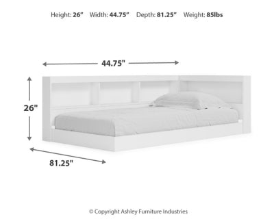 Piperton Twin Bookcase Storage Bed