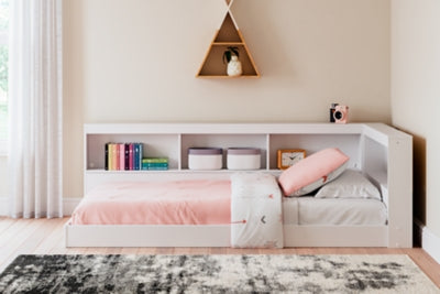 Cama con librería y almacenamiento Piperton Twin