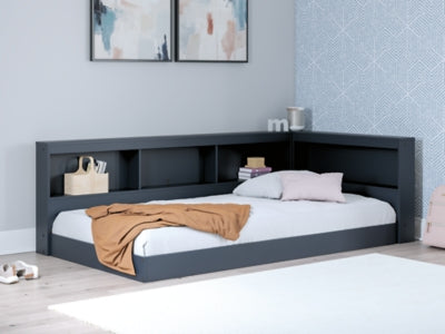 Cama con librería y almacenamiento Simmenfort Twin