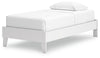 Cama doble con plataforma Hallityn