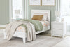 Cama con plataforma y dos paneles Hallityn