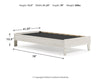 Cama de plataforma individual Socalle