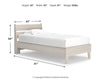 Cama de plataforma con dos paneles Socalle