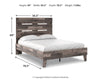 Cama de plataforma con paneles completos Neilsville