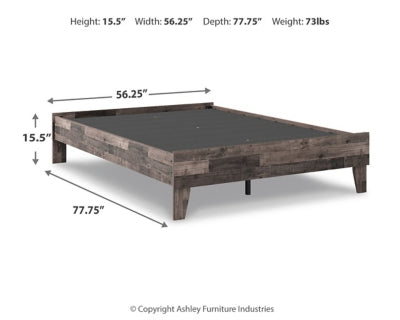 Cama de plataforma completa Neilsville