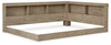 Cama con estantería de almacenamiento Oliah