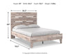 Cama de plataforma con paneles completos Neilsville