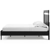 Cama Queen con plataforma y paneles Finch, tocador y mesita de noche