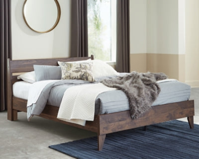 Cama Queen con plataforma y paneles Calverson