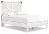 Cama de plataforma con paneles cruzados Shawburn Full