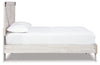 Cama de plataforma con paneles cruzados Shawburn Queen