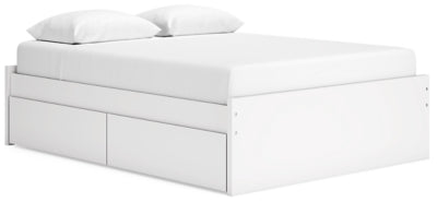 Cama Queen Onita con plataforma y dos laterales de almacenamiento