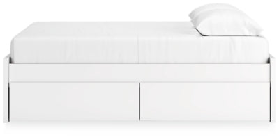 Cama Queen Onita con plataforma y dos laterales de almacenamiento