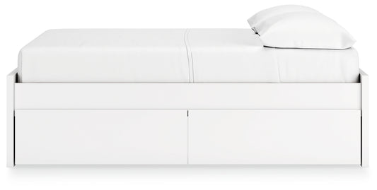 Cama de plataforma completa Onita con 2 compartimentos laterales