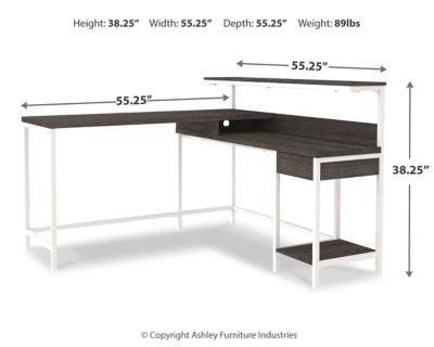 Dorrinson Home Office L-Desk with Storage
