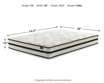 Chime 10 Inch Hybrid Queen Mattress in a Box