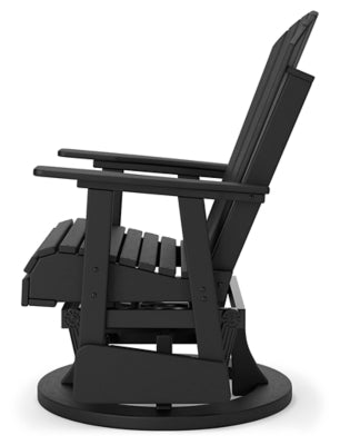 Silla giratoria planeadora para exteriores Hyland wave