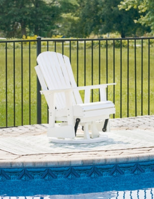 Silla giratoria planeadora para exteriores Hyland wave