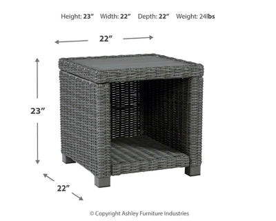 Paquete de mesa auxiliar para exterior de 3 piezas