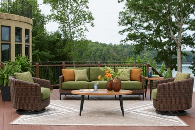 Horizon Hall Outdoor Swivel Lounge Chair with Cushion