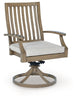 Rainier Ranch Outdoor Swivel Chair with Cushion (Set of 2)
