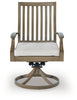 Rainier Ranch Outdoor Swivel Chair with Cushion (Set of 2)