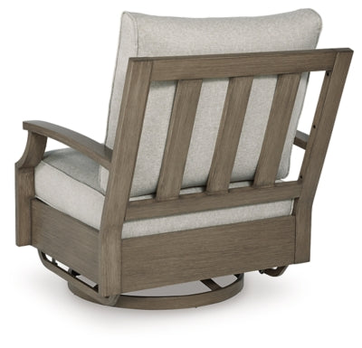 Silla giratoria para exteriores Rainier Ranch con cojín