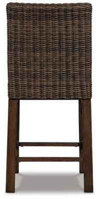 Paradise Trail Outdoor Counter Height Dining Table with 4 Barstools