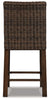 Mesa de comedor exterior Paradise Trail de altura alta con 4 taburetes