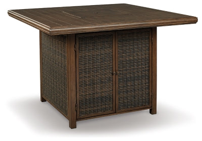 Juego de mesa de bar para exterior de 9 piezas