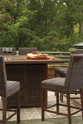 7-Piece Outdoor Bar Table Set