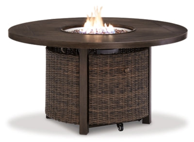 Outdoor Sofa, Lounge Chairs and Fire Pit Table