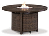 Outdoor Sofa, Lounge Chairs and Fire Pit Table