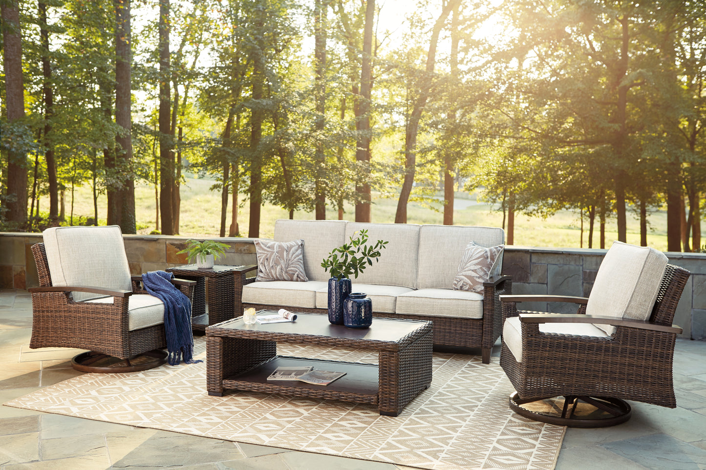 Paradise Trail Swivel Lounge Chair (Set of 2)