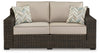 Loveseat de exterior Coastline Bay con cojín