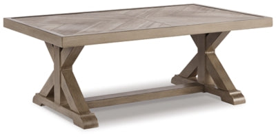 Beachcroft Nuvella Sofa with Coffee and End Table