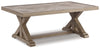 Beachcroft Nuvella Sofa with Coffee and End Table