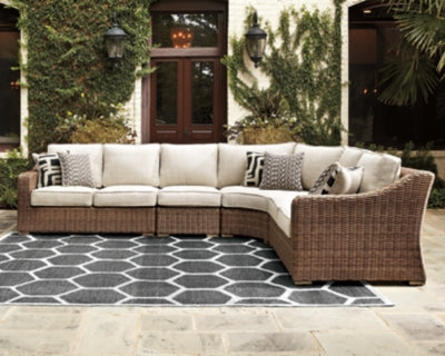 Conjunto de asientos para exterior de 4 piezas Beachcroft