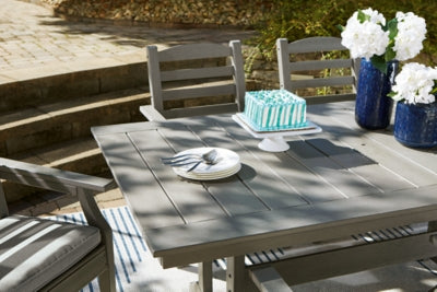 Outdoor Dining Table with 4 Chairs